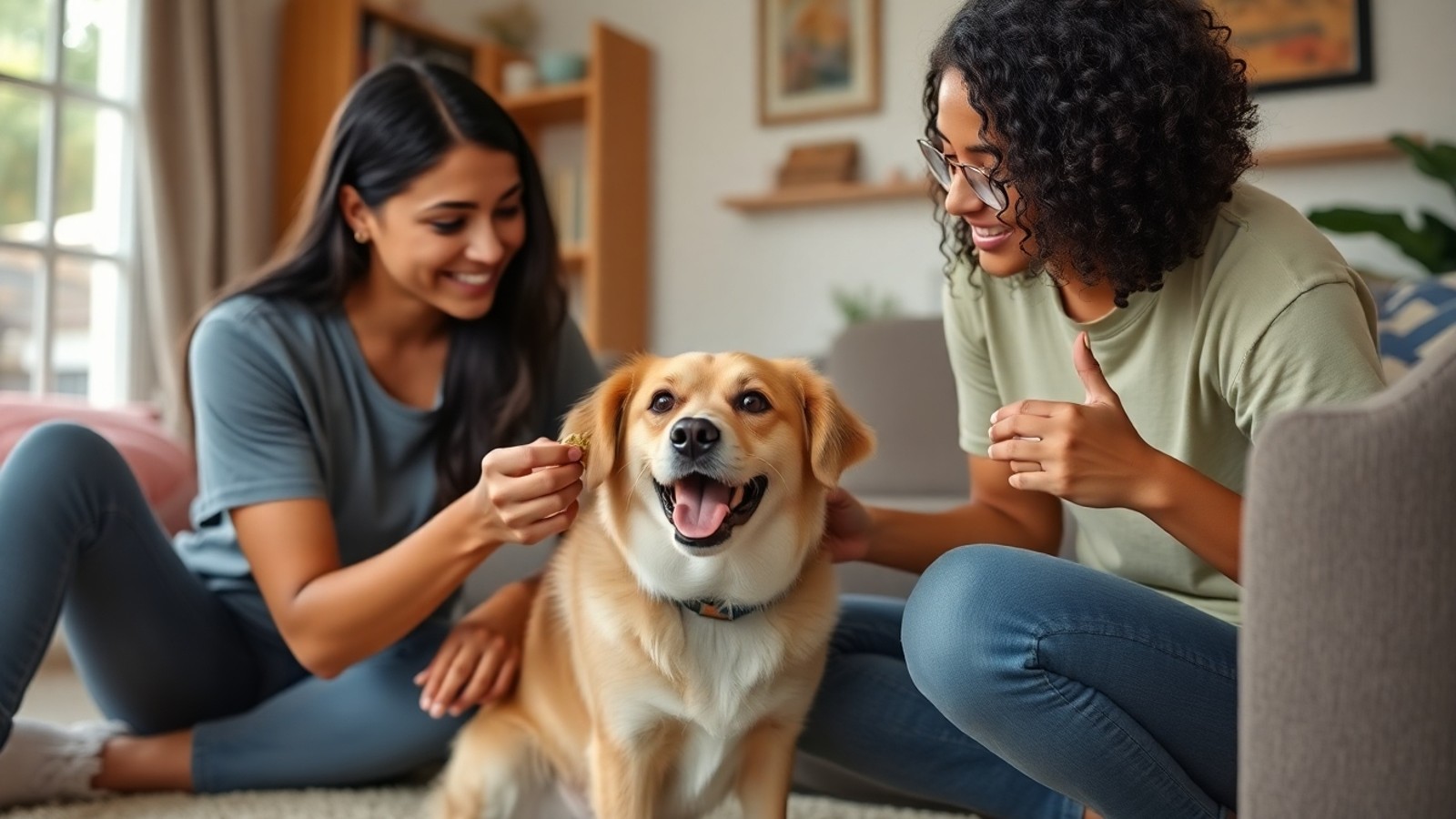 adestramento positivo de cachorro em casa
