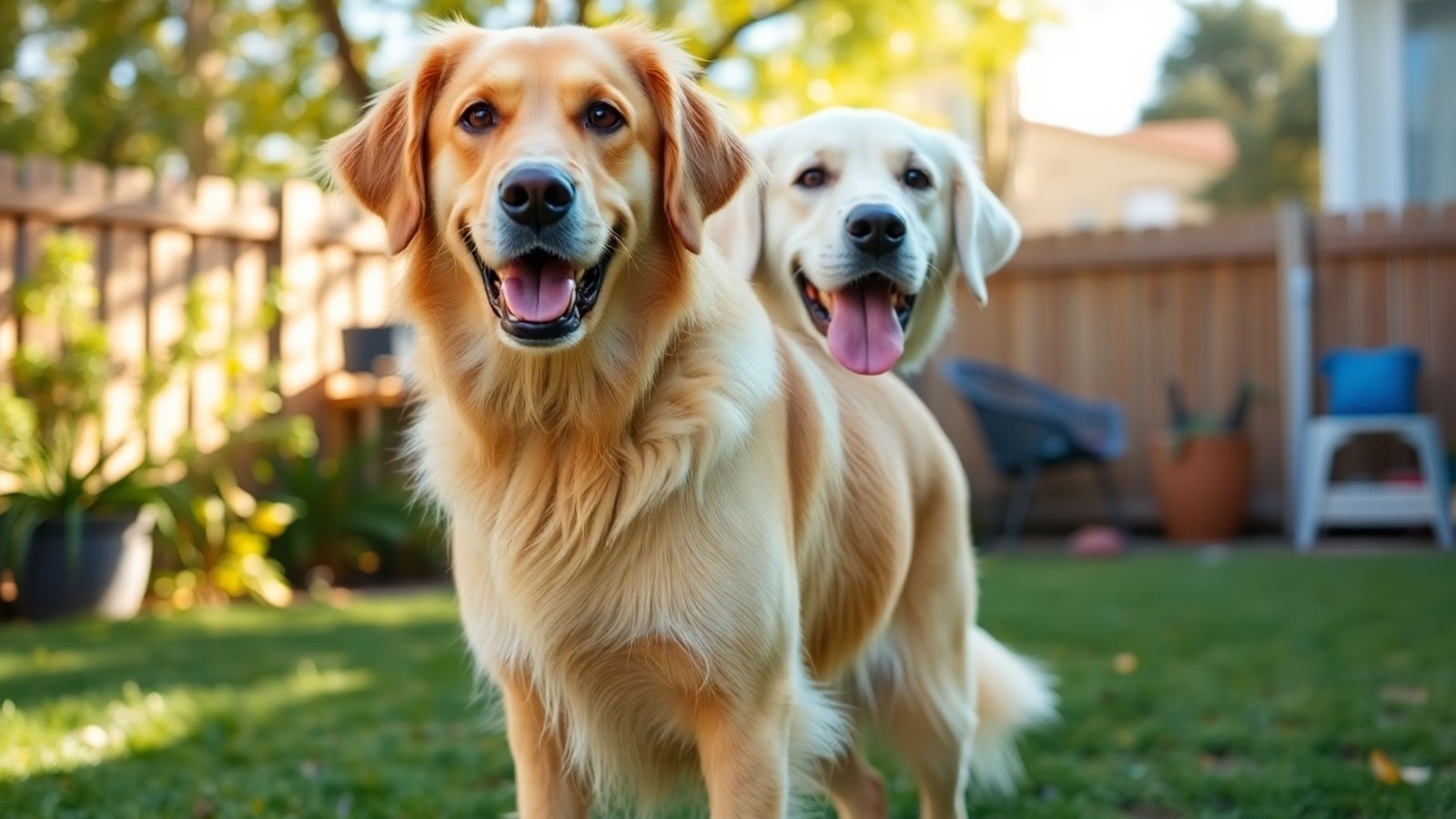 cachorro retriever amigavel jardim
