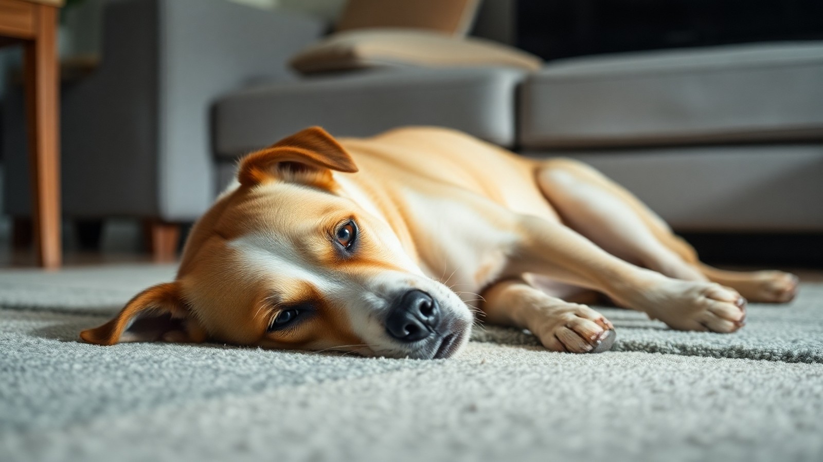 cachorro triste casa