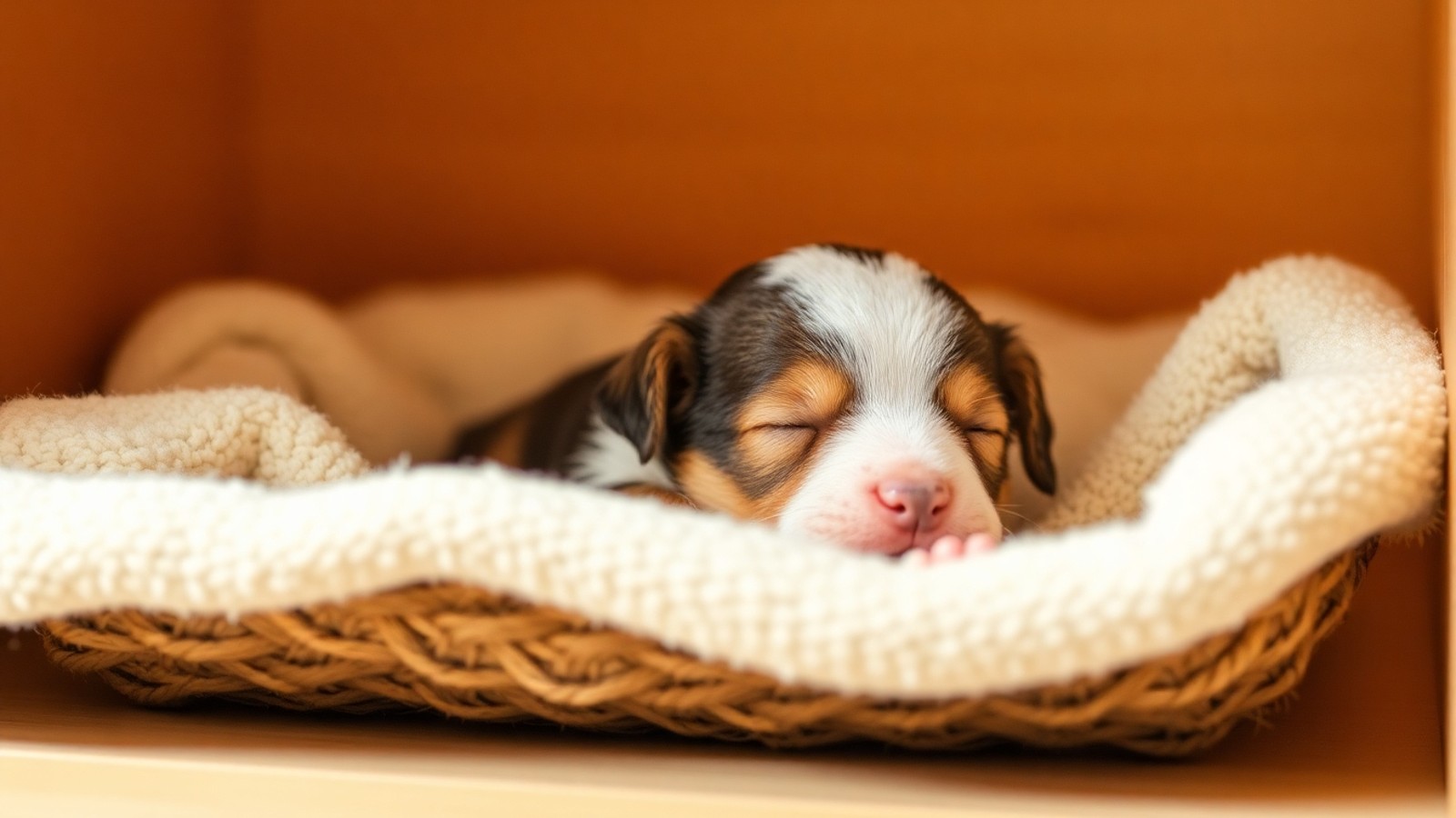 filhote de cachorro olhos fechados