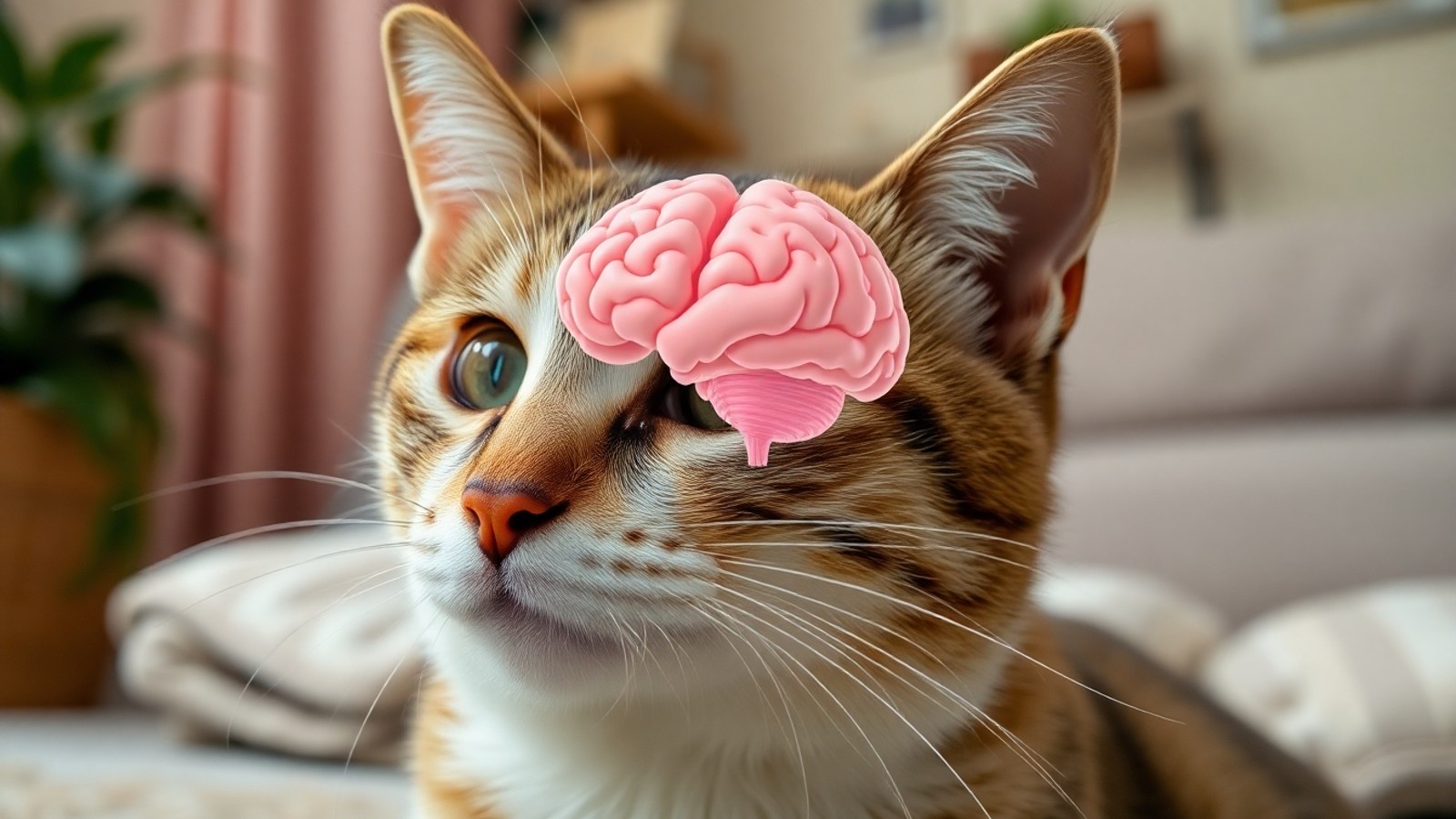gato domestico e anatomia cerebral