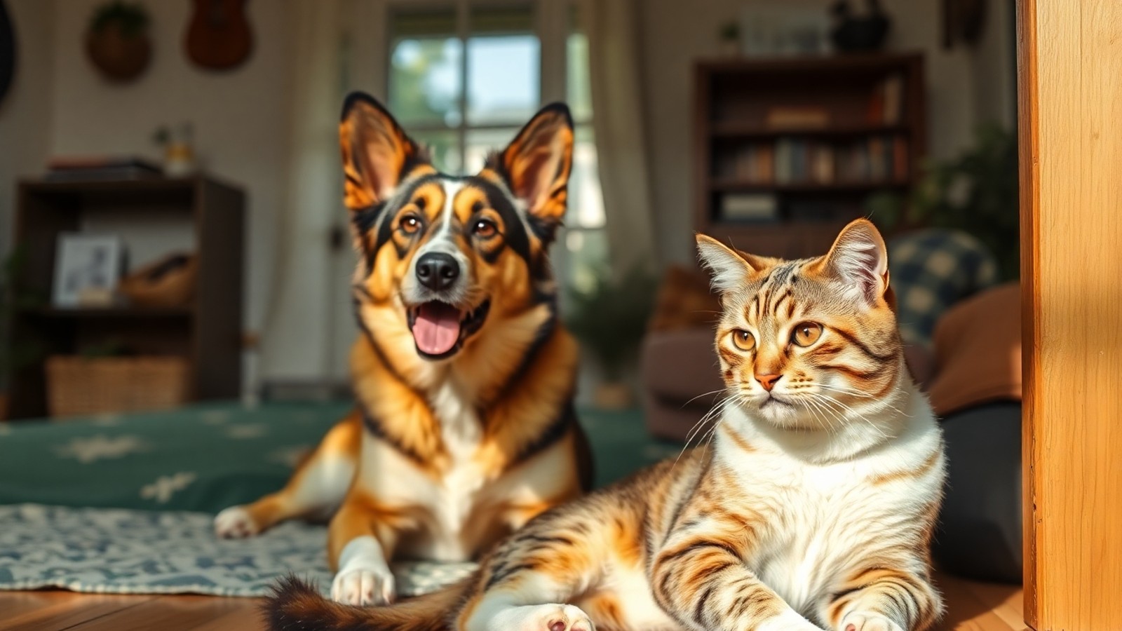 animais domesticos em familia