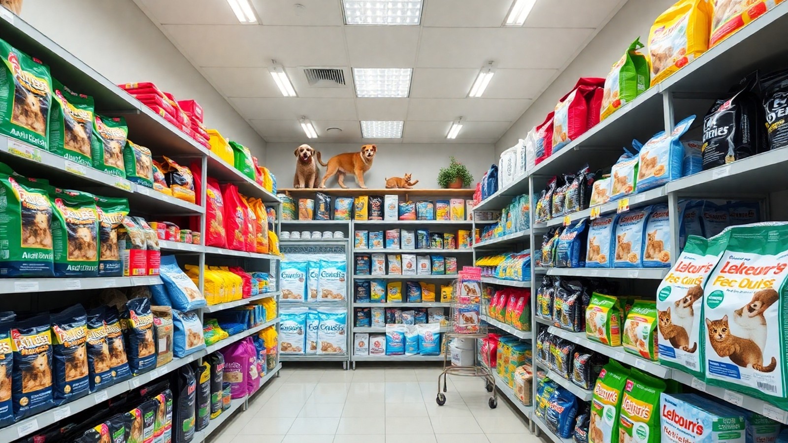 interior loja racao pet shop