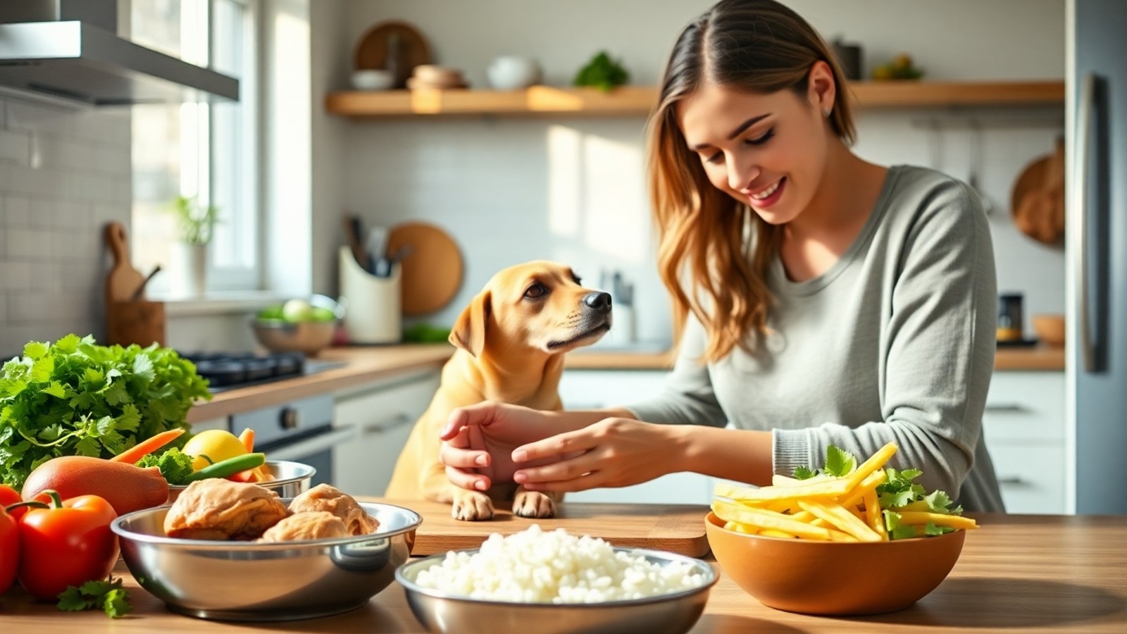 preparo comida natural para cachorro