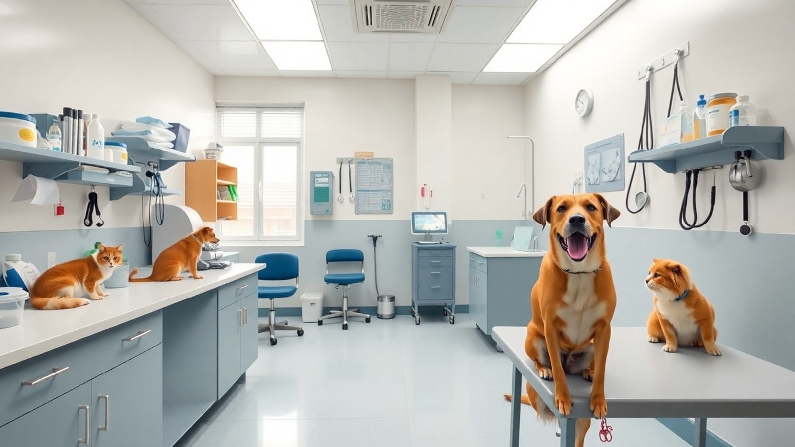 clinica veterinaria ambiente interno