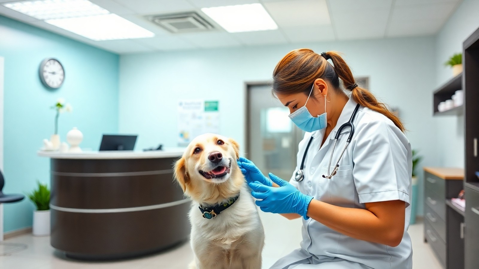 veterinario atendendo cachorro clinica juiz de fora